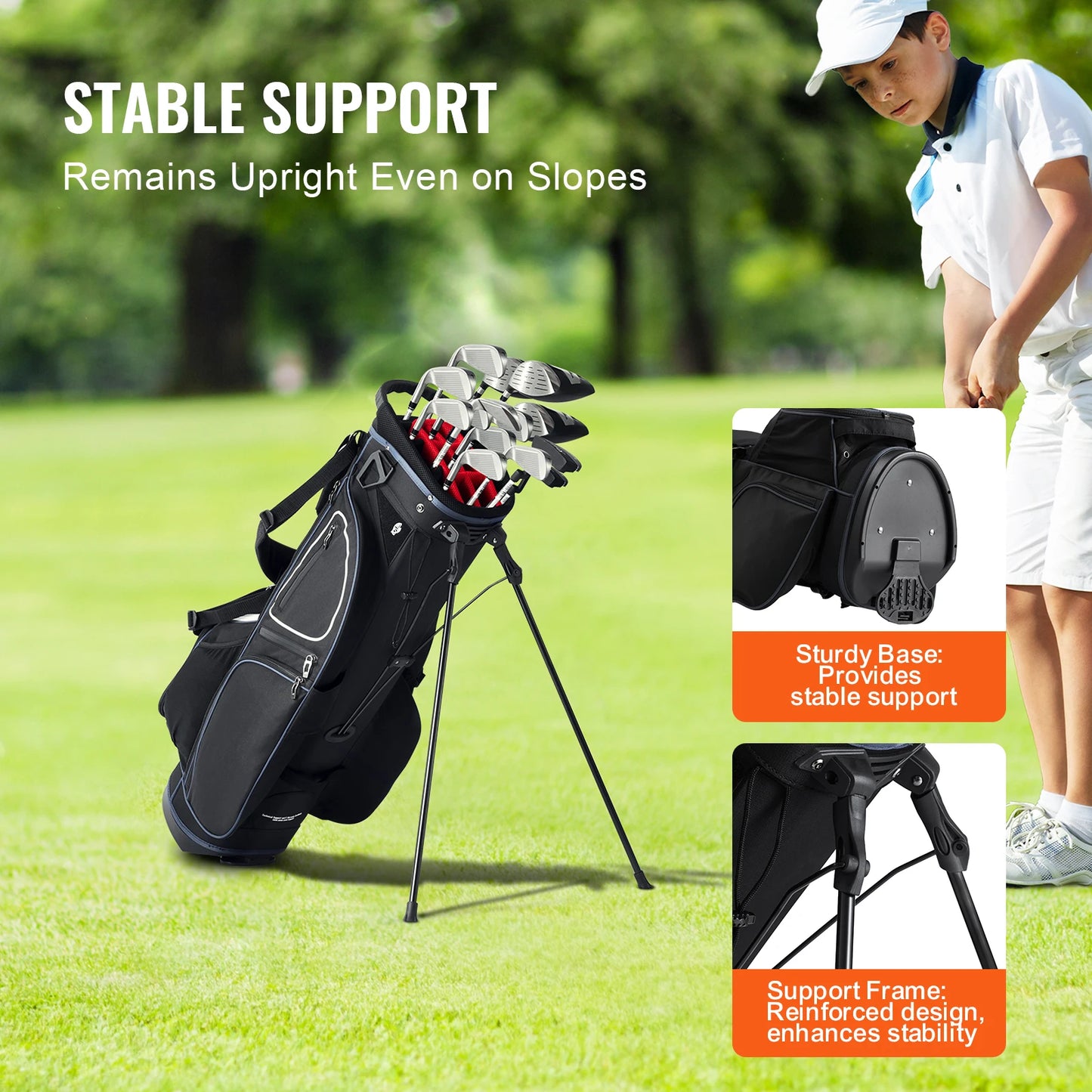 Golf Cart Bag with 14 Way Organizer Divider