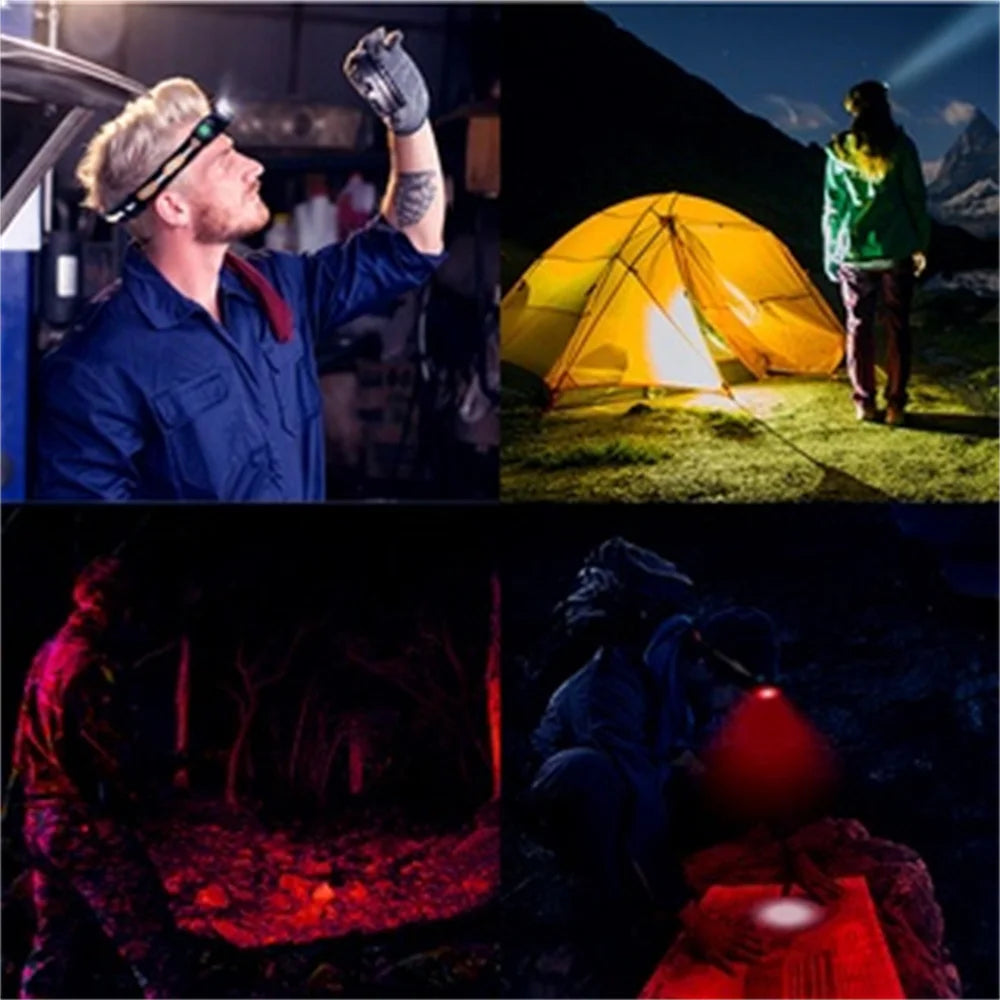 Rechargeable Headlamp Flashlight with Bright Light