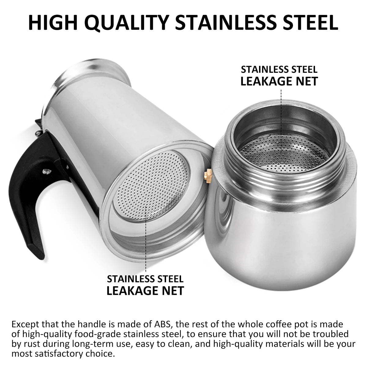 Stainless Steel Stovetop Coffee Maker