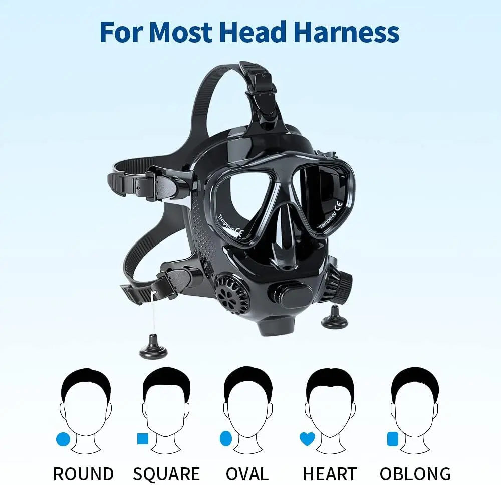 Full Face Diving Mask with Camera Mount