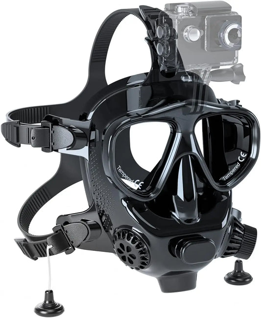 Full Face Diving Mask with Camera Mount