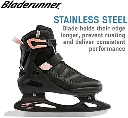 Mens Black and Gray Ice Skates