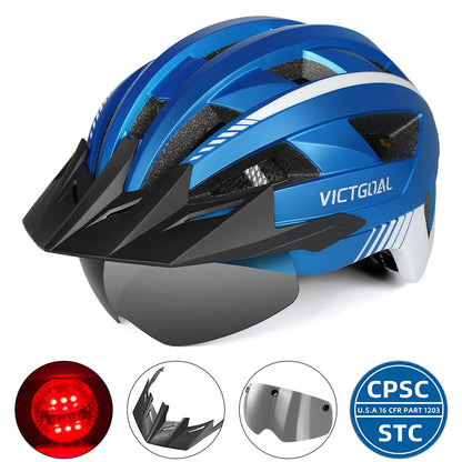 Bike Helmet With Rear LED Light for Men and Women