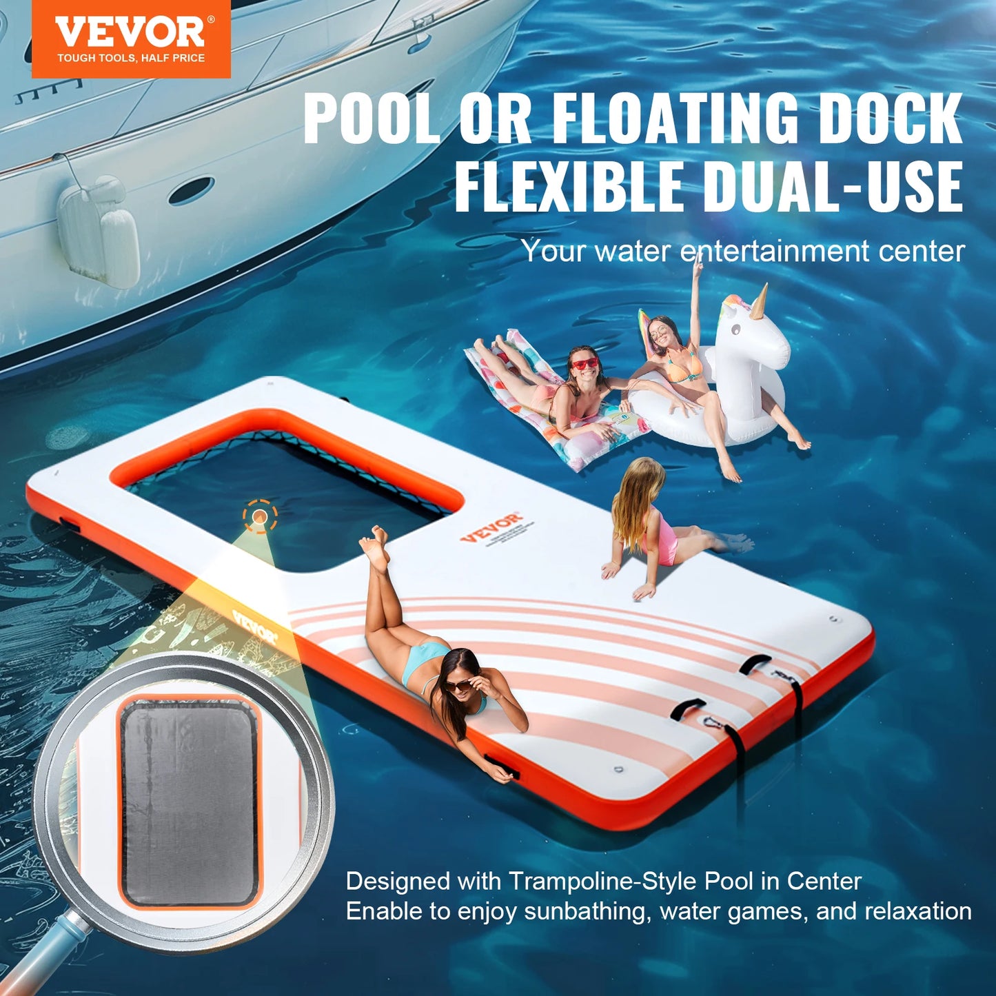 Non-Slip Platform Floating Dock