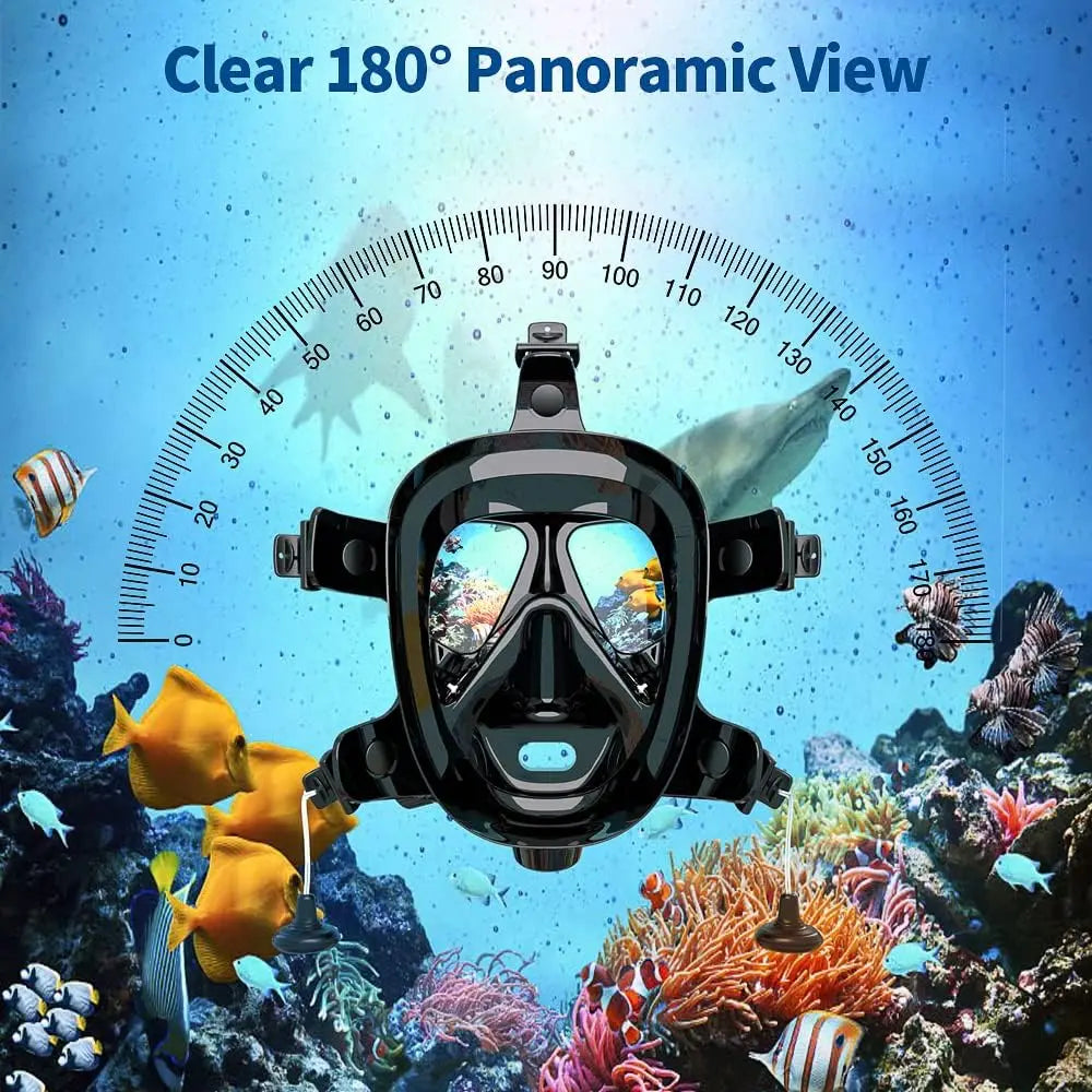 Full Face Diving Mask with Camera Mount