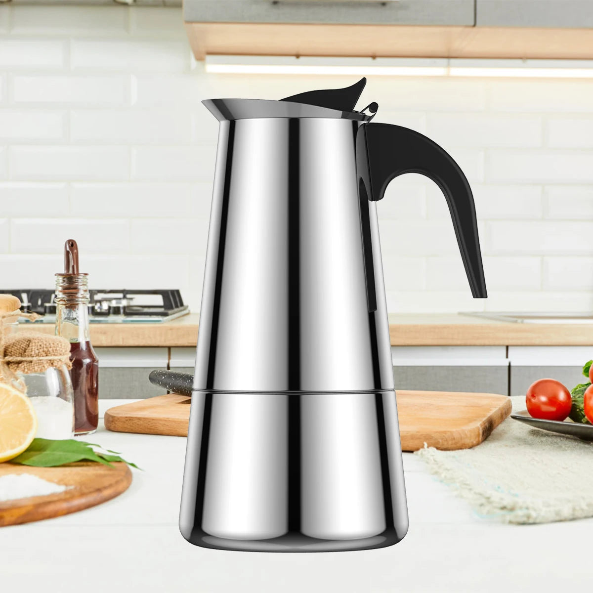 Stainless Steel Stovetop Coffee Maker