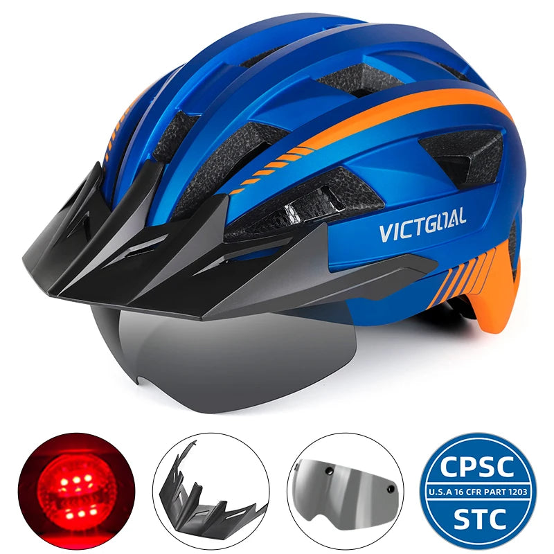 Bike Helmet With Rear LED Light for Men and Women