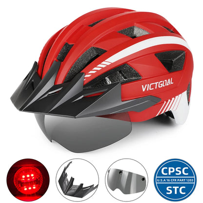 Bike Helmet With Rear LED Light for Men and Women