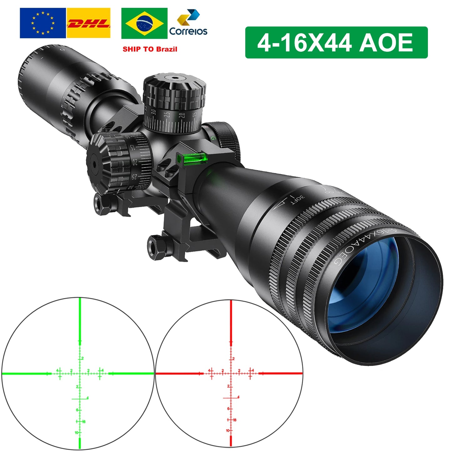 Red Green Illuminated scope