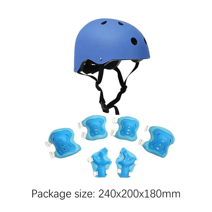 Kids Helmet with Pads Set