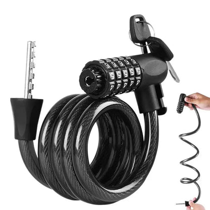 Cable Bike Lock with Key/Password