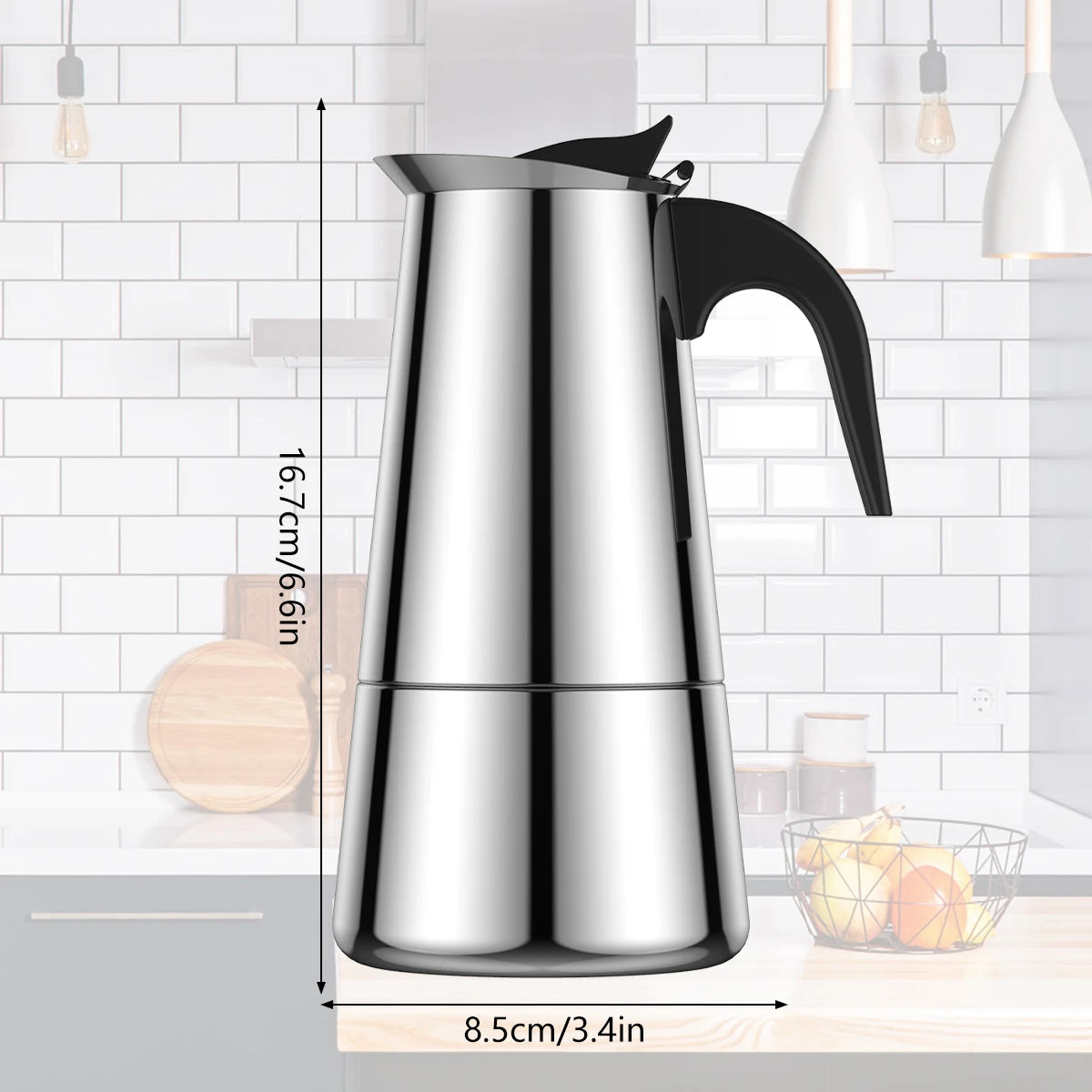 Stainless Steel Stovetop Coffee Maker