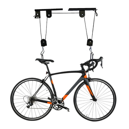 Garage Bike Hoist Mount with Pulley System