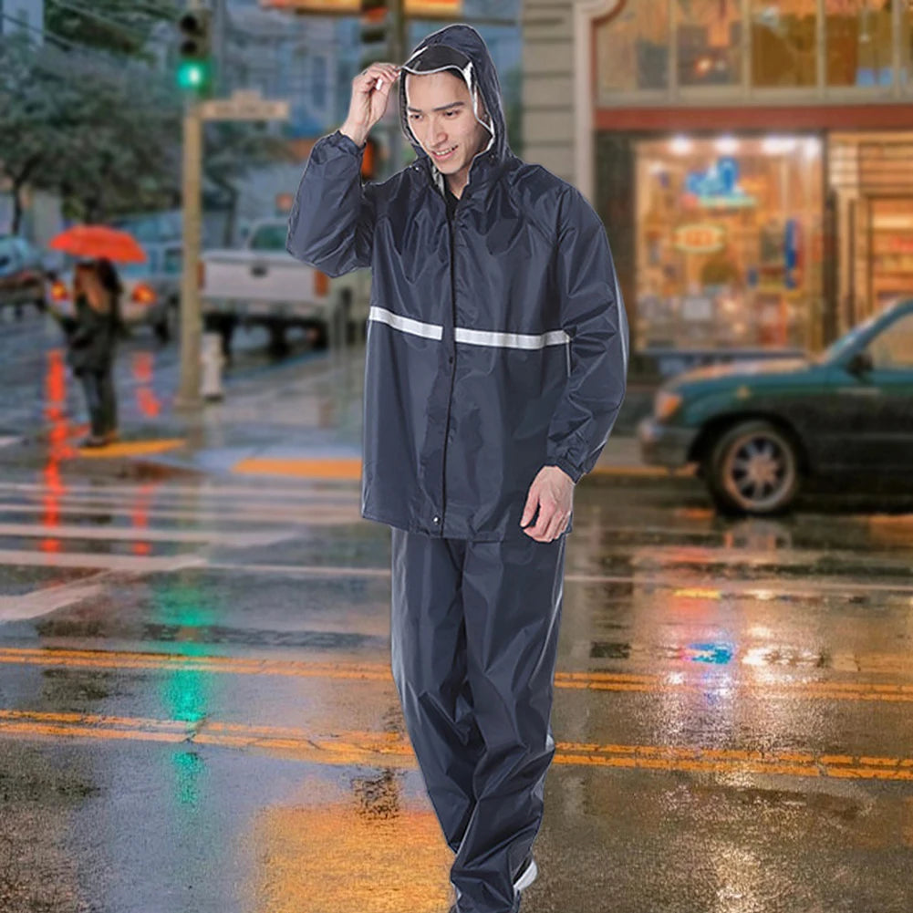 Reflective Split Raincoat and Rain pant Set