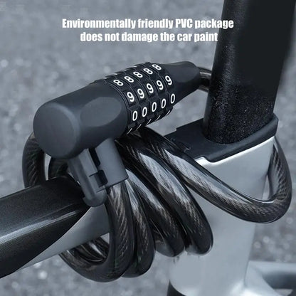 Cable Bike Lock with Key/Password