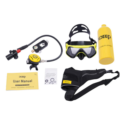 Reusable Mini Scuba Tank Within Breathing Capacity