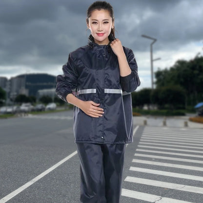 Reflective Split Raincoat and Rain pant Set