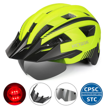 Bike Helmet With Rear LED Light for Men and Women