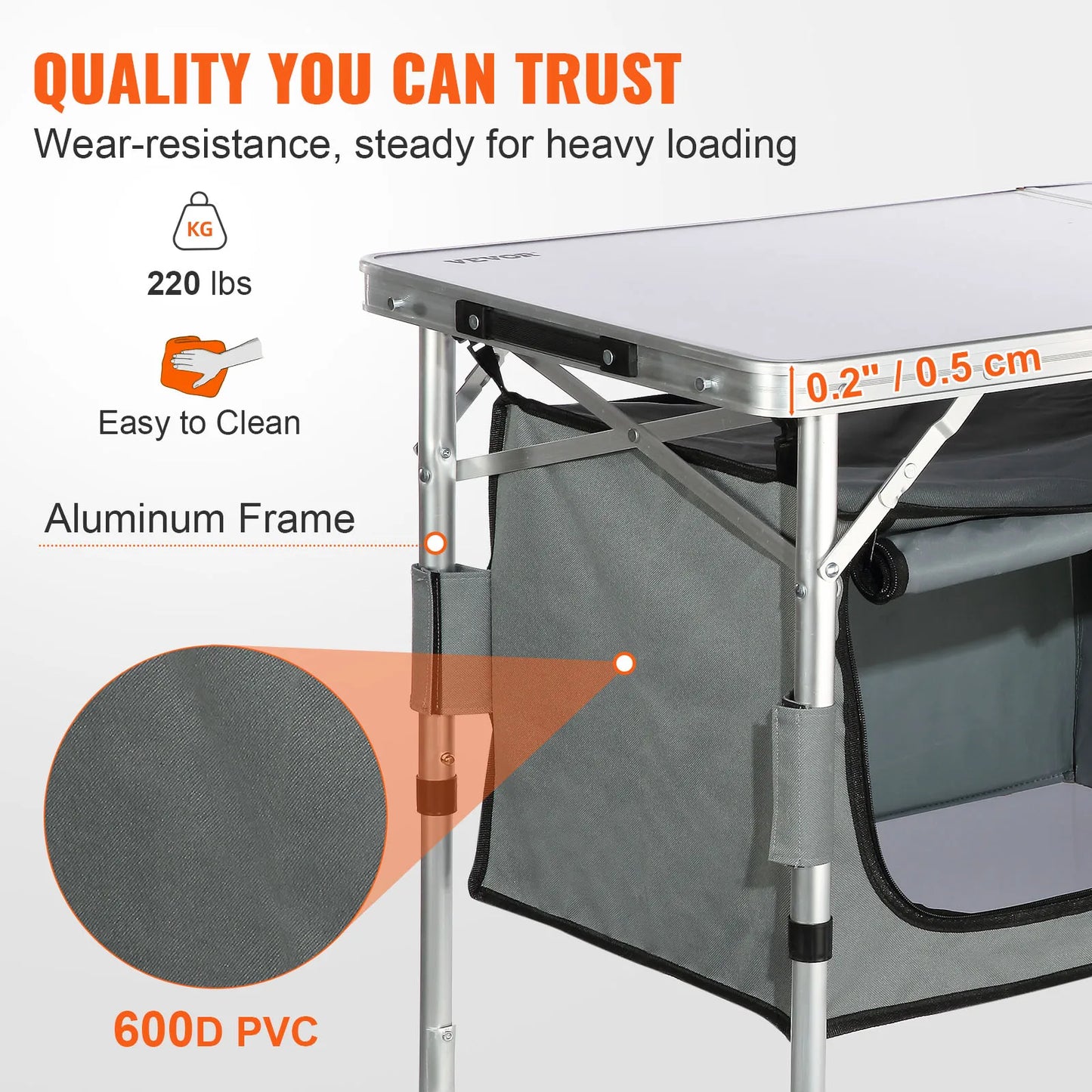 Folding Camping Kitchen Table