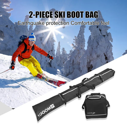 2Pcs Ski Snowboard And Boot Bag