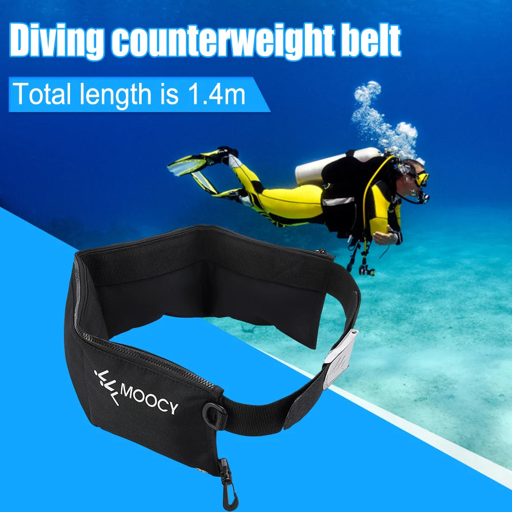 Portable Scuba Weight Belt Portable Snorkeling Diving Weight Belt Bag with Pocket Quick Drying Waist Hanging Water Sports Equipment