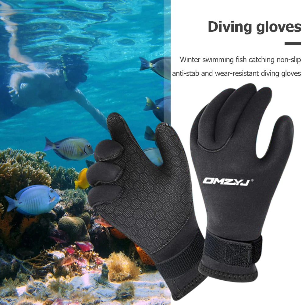 Five Finger Anti Slip Wetsuit Gloves