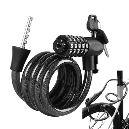 Cable Bike Lock with Key/Password