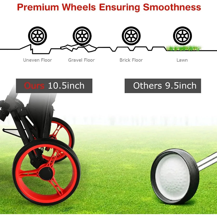 Foldable 3 Wheel Golf Caddy Cart