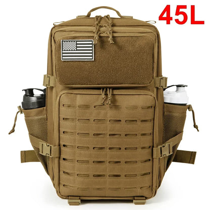 Tactical Backpack with Dual Cup Holder