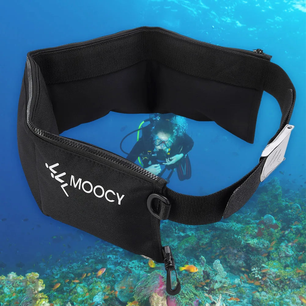 Portable Scuba Weight Belt Portable Snorkeling Diving Weight Belt Bag with Pocket Quick Drying Waist Hanging Water Sports Equipment