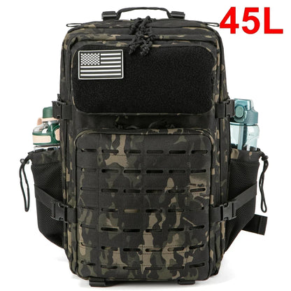 Tactical Backpack with Dual Cup Holder