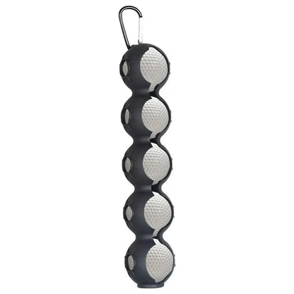 5 Compartment Golf Ball Cover Case with Hook