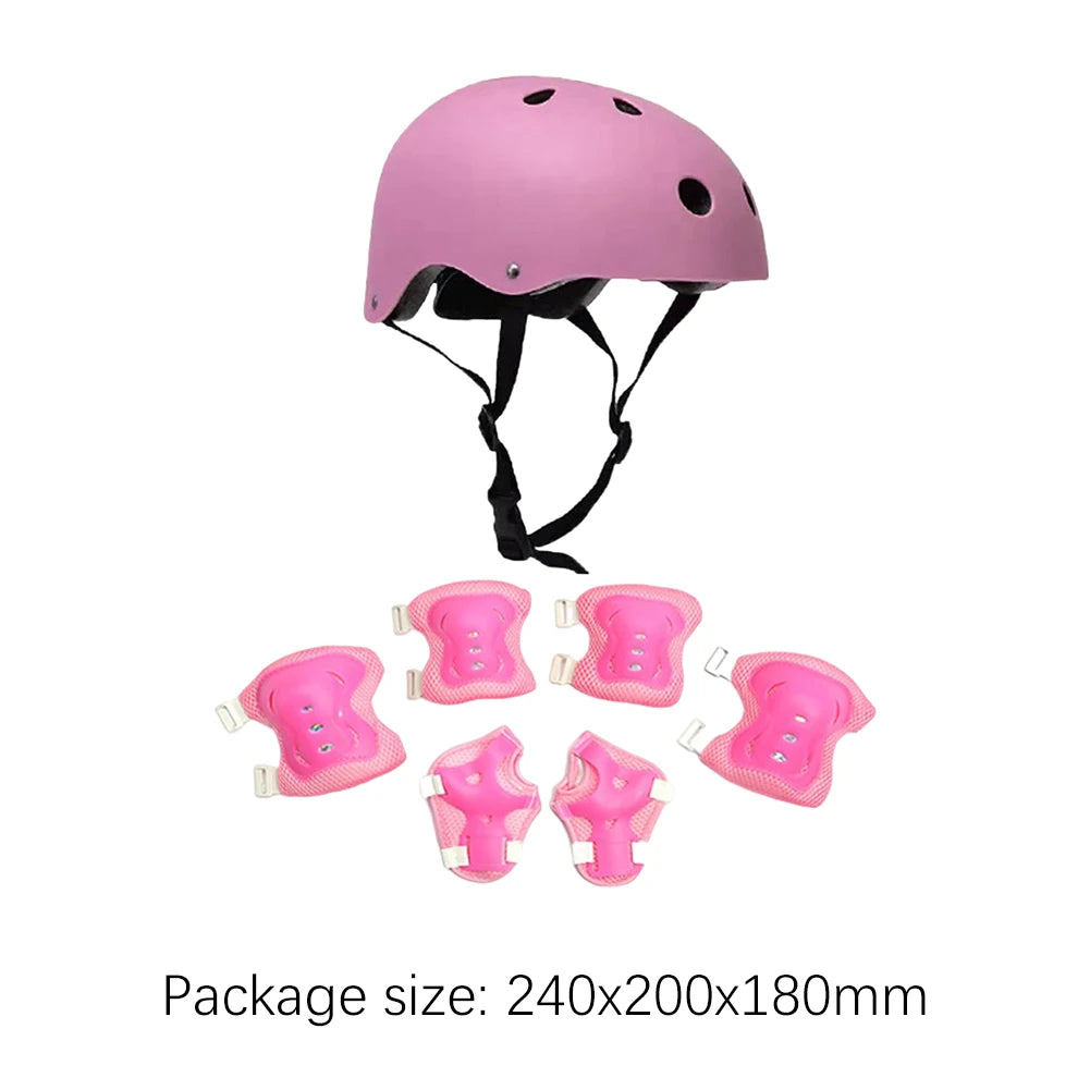 Kids Helmet with Pads Set