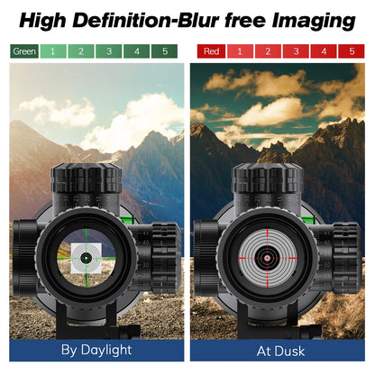 Red Green Illuminated scope