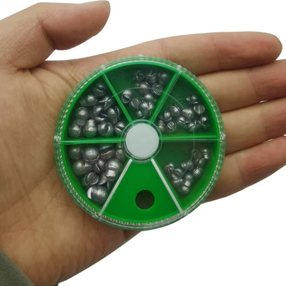 Assorted 50pcs Round Split Sinkers