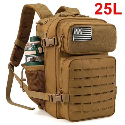 Tactical Backpack with Dual Cup Holder