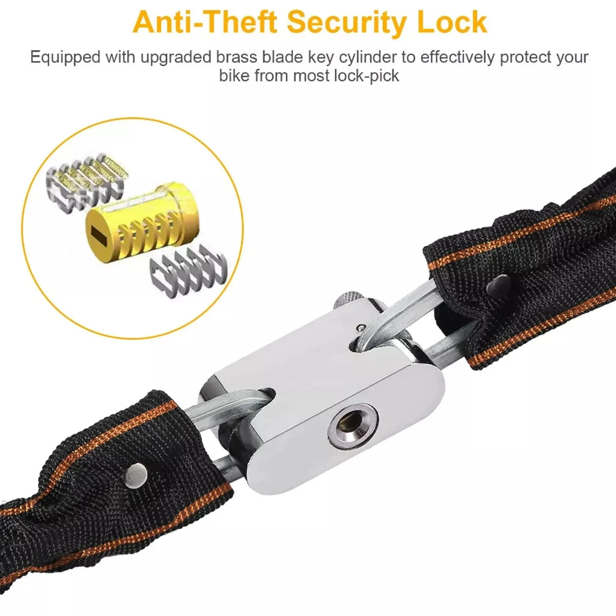 Bicycle Anti-theft Chain Padlock