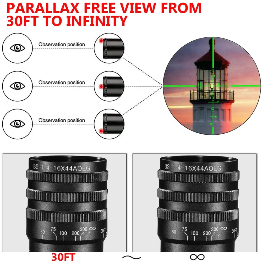 Red Green Illuminated scope