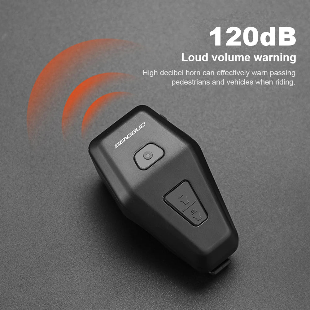 Electric Bike Bell with Anti-Theft Alarm
