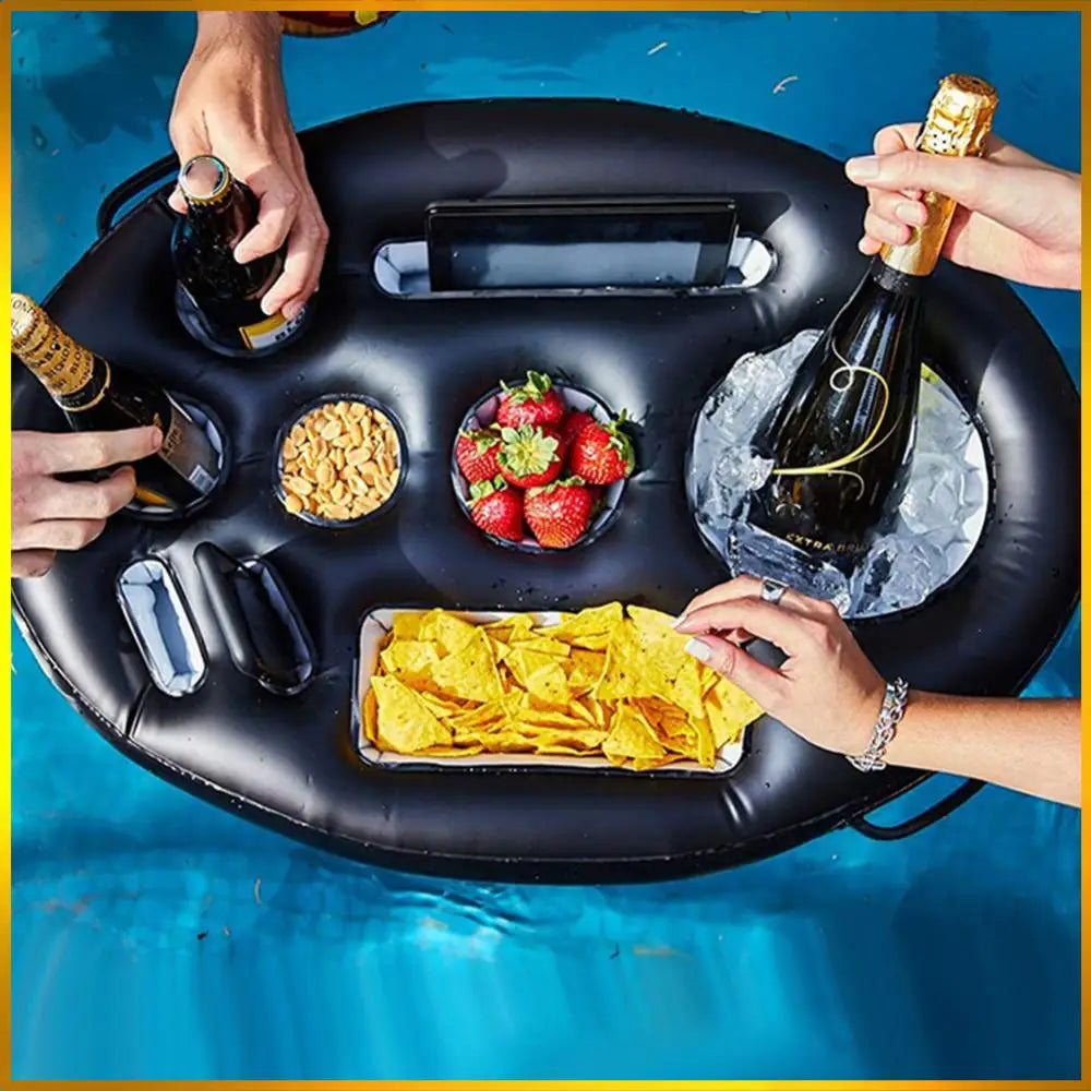 Inflatable Drink and Snack Holder