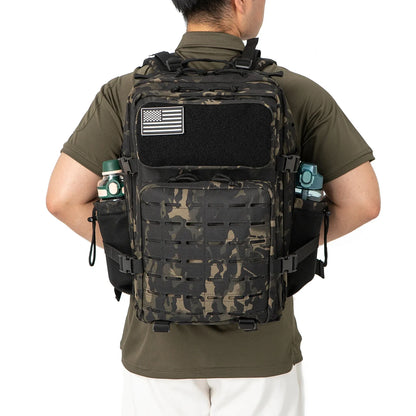 Tactical Backpack with Dual Cup Holder