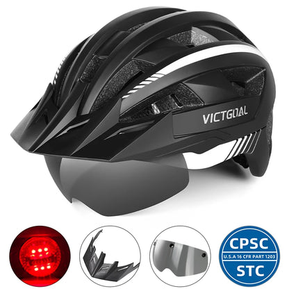 Bike Helmet With Rear LED Light for Men and Women