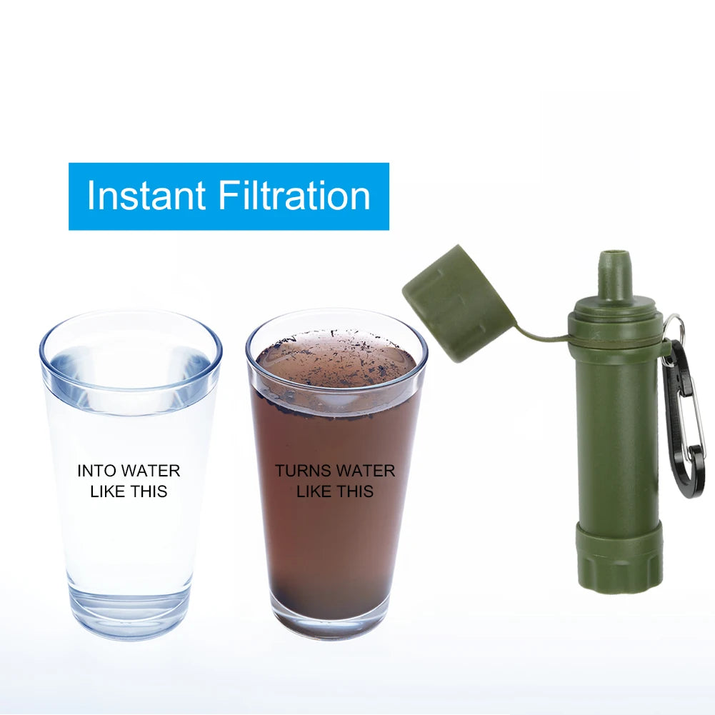 Portable Water  Purifier Filter with Straw