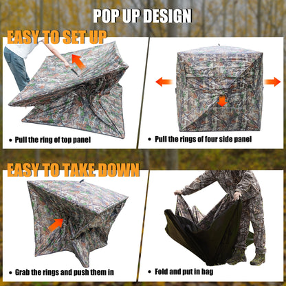 Pop up Ground Blind with Carrying Bag