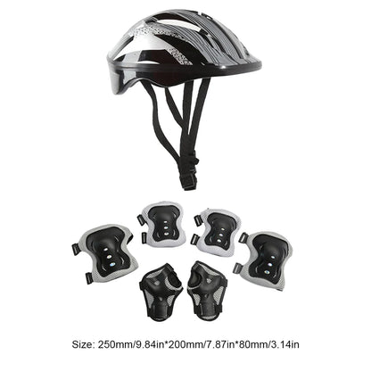 Kids Helmet with Pads Set