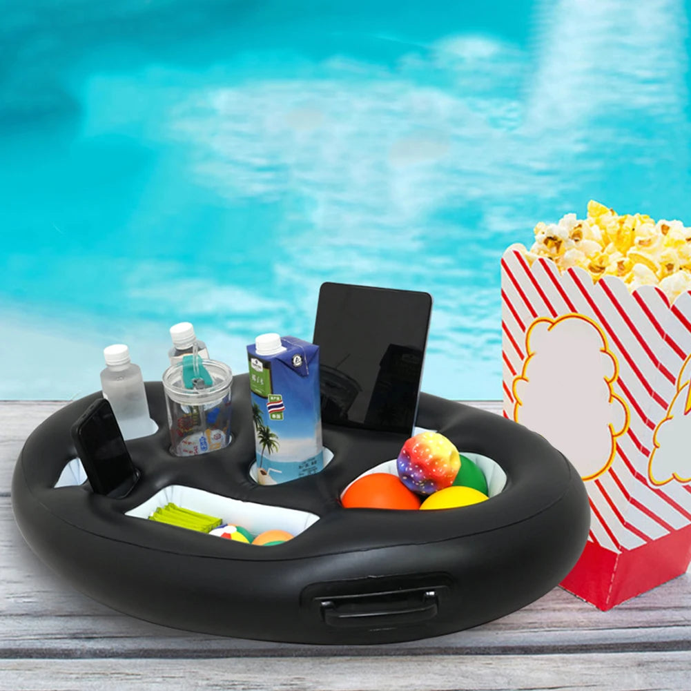Inflatable Drink and Snack Holder