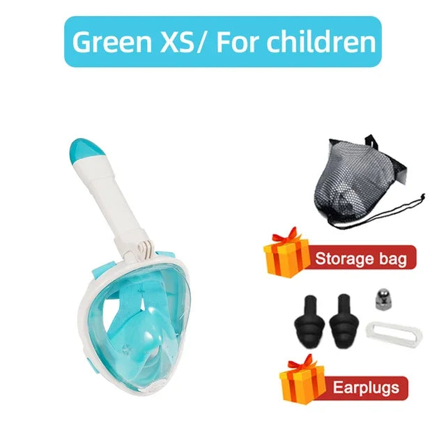 Kids Anti Fog Full Face Mask Set