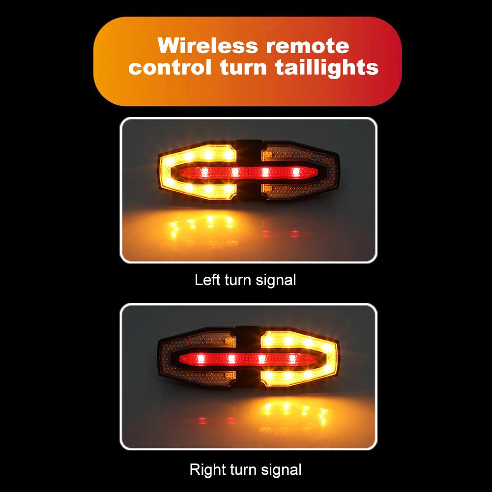 Rechargeable Tail Light with Turn Signals