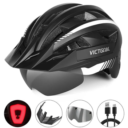 Bike Helmet With Rear LED Light for Men and Women