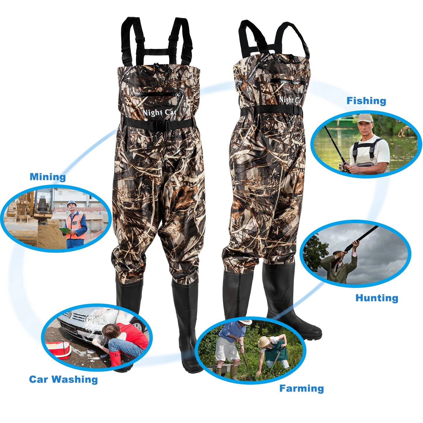 Men's Chest Waders with Boots
